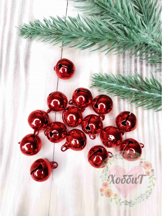 Бубенцы 12мм (красный)